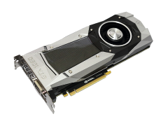 GeForce GTX 1080 VRAM:8GB（CUDAコア:2560、単精度9.0TFLOPs）